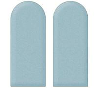 2pcs panneaux muraux tapissés, tête de lit auto-adhésive, autocollants muraux anti-collision 3D, rembourrage mural pour tête de lit d'enfant pour chambre et salle de jeux (couleur : bleu, taille : 20