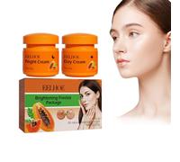 2Pcs Papaya Day Cream and Night Cream Long-lasting Moisturizing Fade Freckles Fade Pigment Face Whitening Essence