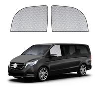 2PCS Pare-Soleil pour Fenêtre Latérale de Voiture Remplacement pour Mercedes-Benz Vito/V-Class/Marco Polo W447 2014-2026, Anti-UV Pliant Protecteur, Anti-poussière Réfléchissante Parasol Pliable