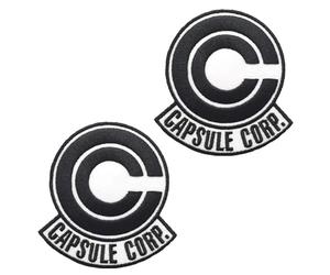 2pcs Patch Drapeau CAPSULE CORP Capsule Universelle Bandes Dessinées D'apania Tactiques Broderie Dans Patch Crochet Et Boucle Militaire Drôle Appliques Anneaux Pour Vêtements,Vestes,Gilets,Sac À Dos