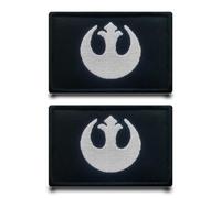 2pcs Patch Drapeau La Ligue Rebelle Du Cinéma Rébellion Scud Magic Stickers Badges Appliques Brodé Tactical,Anneaux Crochets Drôle Patch Pour Sacs,Jeans,Gilets,Vestes,Chapeau,Sac À Dos,Vêtements