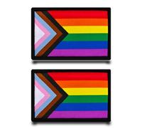 2pcs Patch Drapeau Rainbow Craft Tactical Patch,Entièrement Brodé Badges Appliques Anneaux Crochets Militaire Drôle Patch Pour Gilets,Sacs,Jeans,Sac À Dos,Vêtements,Vestes,Chapeau