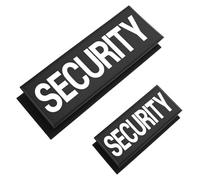 2PCS Patch Security Réfléchissant avec Fixation Set Haute Visibilité pour security vest équipement tactique harnais chien gilet sécurité patch réfléchissant Reflective safety patches