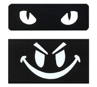 2pcs Patchs Drapeau Réflexion Infrarouge Yeux Chat EtTactiques Broderie Patch, Appliques Anneaux Crochets Militaire Drôle Drapeau Patch Pour Vestes,Gilets,Sacs,Vêtements,Jeans,Sac À Dos