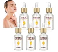2PCS Peel Shot White Rice Serum & Black Rice Serum Ampoule Set, Exfoliating Facial Duo with Rice Bran Water & Niacinamide, Gentle Peel, Pore Minimizer, Brightening & Hydrating Skincare (6pcs)