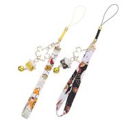 2pcs Pendant Luck Chuck Chuck Charms Cat Keychain Cat Keychain mignon Animal Flanelle