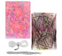 2pcs Picky Pad Skin Picking, Fidget Toys avec perles et pincettes, jouets en silicone sensoriels réutilisables, picking des cheveux, anti-stress pour soulager l'anxiété, anti-stress