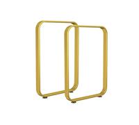 2PCS Pieds De Table en Métal - Pieds De Bureau - Pieds De Meubles, Pieds De Meubles Robustes pour Banc, Pieds De Table en Métal Faciles À Assembler, avec Vis Et Protecteurs De Sol en Caoutch