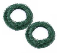 2pcs pin Guirland 18ft de Long Noël Vert Artificiel Garland Mini Pine Greenery Roping for Christmas Crafts Holiday Outdoor Decor