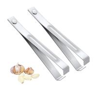 2pcs Pince à Arêtes de Poisson, Pince à Éplucher l'Ail en Acier Inoxydable Outil d'Épluchage de la Peau Pince à Ail pour la Cuisine Gadgets Pratiques Outils pour Légumes