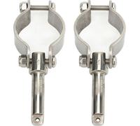 2pcs pince sur Oarlock 304 acier inoxydable poli finition 1-5/8 pouce pour marine bateaux radeaux kayaks