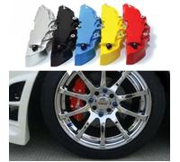 2pcs pince universelle de frein étrier couverture couvercle de décoration pour les voitures de taille moyenne rouge