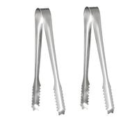 2PCS Pinces à glaçons et Pince Bonbon en Acier INOX, Inoxydable Pince, pour Glace, Sucre, Biscuit, Bar, Buffet, Grill Bar Cuisine,15cm
