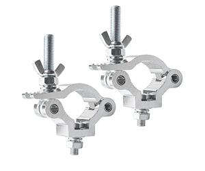 2pcs Pinces Pour éclairage de Scène Accessoires, Pinces de Poteau à Dégagement Rapide, Demi-Coupleur de Support de Montage Pour Lampe de Scène, Crochets D'éclairage Pour Traverses de 38-42mm