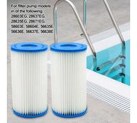 Intex 29002E Lot de 2 Cartouches filtrantes de Type A pour piscines, Blanc