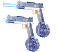 2Pcs Pistolet a Eau Electrique Puissant Adulte Aquashot Pistolet à Eau éLectrique Puissant 434+58CC Capacité Portée 10m Jouets D'été pour La Plage et La Piscine
