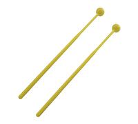 2PCS PLACE Handle Percussion Instrument Accessories Mallets For Beginners Training Marimba Abs Ball Drumsticks Yellow Drum
