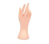 2pcs Plastique Femelle Mannequin Bijoux Hands Display Stand Rings Organisateur de la maison et de la boutique Peau et design stable pour les bracelets Westies and Orees Boucles d'oreilles