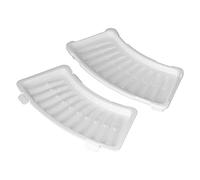 2pcs plateau de glace de forme innovante avec couvercle moule à glace multifonctionnel blanc pour l'été à la maison
