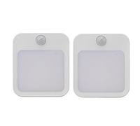 2pcs Plug in Night Light Applique Murale LED Mini Mini Smart Motion Sensor Night Light 2 Modes Dimmable Luminosité Blanc Chaud EU Plug 110-220V pour Enfants Chambres Chambre