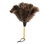 2PCS Plumeau dautruche, 34cm Plumeau dAutruche avec Plume dAutruche Manche en Bois de Hêtre et Manche Télescopique Plumeau Artificiel Plumeau dAutruche pour Maison Salon
