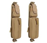 2PCS Pochette Accessoires MOLLE pour Bandoulière, Fixer Sur Sac à Dos