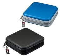 2PCS Pochette CD transport Rangement zippée antichoc 40 CD DVD noir & bleu Qumox G