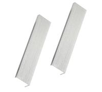 2PCS Poignée de Cuisine,poignées de meuble invisibles,poignée de porte chambre,poignée de garde-robe en alliage d'aluminium,Poignées de Porte Dissimulée,Silver-100