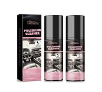 (2pcs)Polishing Cleaner For Car Interior Detailing Rubber Leather Automotive Interior Polishing Agent Detailer And Cleaner Renew