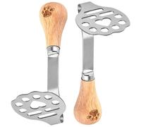 2pcs Popato Paxer avec manche en bois PAW PAW PAYER SAVILLE PORTATE PORTATE RICER RÉPARABLE HEURS DE LA SLOP