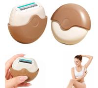 2PCS Portable 3-Layer Hair Shaver with Rotating Cover, 3-Tier Precision Shaver,Soft and Smooth Lady Shaver/Painless Hair Removal/Arms, Legs and Bikini Trimmer,Travel Rotary Razor for Women Face (2Pcs)