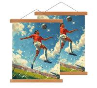 2pcs porte affiche A3, barres d'affiches magnétiques, cadres photo magnétiques 30 x 40 pour affiches - le porte-affiches en bois idéal pour les œuvres d'art et les impressions - 31cm, bois de teck