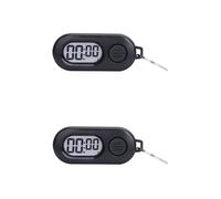 2pcs Porte-clés Chronomètre, Mini-minuteur De Sport Portable D'extérieur, Compte À Rebours avec Écran LCD, Horloge Numérique pour Terrain, Classe, Cuisine, Sport