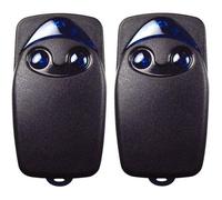 2pcs porte de garage électrique Flo2r-s 433 92 MHz à 2 boutons compatible avec la télécommande de porte de garage Nice Remote