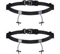 2PCS Porte-Dossard pour Marathon Triathlon Ceintures pour Numéro de Participant de Course Cyclisme Porte Dossard,Convient pour les compétitions telles que les triathlons et les marathons, noir