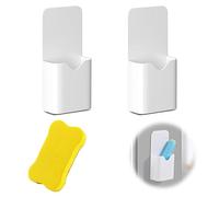 2PCS Porte Marqueur Magnétique Magnétique Porte Marqueur Crayon Magnétique Porte Porte-Crayon Magnétique Support de Crayons Magnétique avec Éponge, Porte Stylo Aimanté pour Réfrigérateur Tableau Blanc