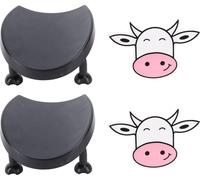 2PCS Porte-rouleau de papier hygiénique en forme de vache innovante et autoportante pour la maison, la chambre et la salle de bain