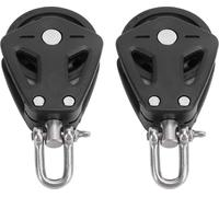 2pcs poulie marine inox nylon haute performance haute capacité de charge tête simple universelle pour kayak de mer -canoë sans verrouillage