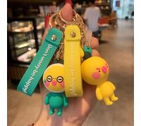 2pcs Poupée Doodle Canard Voiture Porte-Clés Pendentif Sac Ornement Populaire