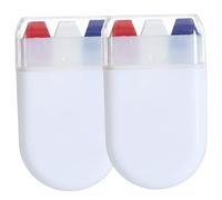 2pcs pour visage peinture crayons non l'antanage rouge blanc bleu peinture de peinture portable sticks sportif oeil noir bâton pour le ballon de baseball de football de softball