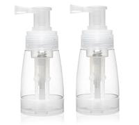 2PCS Powder Spray Fipet, 180 ml Dispeller en poudre portable avec buse convergente, récipient en poudre, dispense de pulvérisation en poudre pour bébé, de la poudre corporelle et même des paille