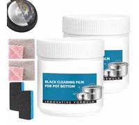 2Pcs Powerful Burnt Residue Remover Paste For Cookware,Multi-Purpose Powerful Cleaner,Removes Stubborn Stains On Stainless Steel,Surface-Friendly And Scratch-Free,For All Cookware Material