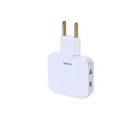 2Pcs Prise Plate Derriere Meuble, Multiprise Plate avec 2 Prises de 220 V, 1 Port USB et 1 Port Type-C, Connexion Pivotante 180°, pour Espaces Réduits Compatible avec Les connecteurs européens 220 V