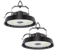 2pcs Projecteur LED Exterieur 200W 34000lm, LED Lampe-Spot Eclairage 5000K Blanc Froid, 90° Angle UFO Highbay Light, IP65 Lampe Industrielle pour Hangar,Usine,Entrepôt,Chantier,Garage,Gymnase