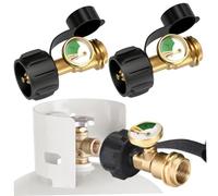 2Pcs Propane Tank Gauge, Brass Leak-Proof Propane Gas Gauge with Luminous Dial, Anti-Corrosion for 5-40 Lb TankPropane Tank