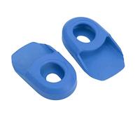 2PCS Protecteur de Manivelle de Vélo, 2,7x1,6 pouces Silicone Bras Manivelle Vélo Housse Manchon en Gel Étui Protection Antidérapant Botte Montagne pour la Plupart Route (Bleue)