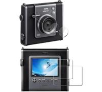 [2Pcs Protection d'Ecran pour Fujifilm Instax WIDE EVO Instant Film Camera+[2Pcs] PET Film pour objectif,Verre Trempé,Dureté 9H,Anti-rayure,Sans Bulle,Anti-empreinte,Installation Facile