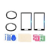 2PCS Protège-Objectif 2PCS Verre Optique trempé/Film PC Compatible avec Insta360 X4, Protecteur d'objectif Rotatif Capuchon d'écran d'objectif Film 9H (Verre Optique)