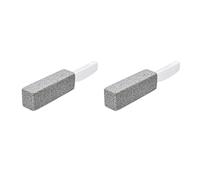 2pcs Pumice Stone Toilet Bol Nettoyeur Brosse de nettoyage de cuve de toilette efficace avec poignée PP incurvée pour tuiles BBQ Grills