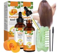 2Pcs Pumpkin Seed Oil Huile de Graines Citrouille pour Cheveux Huile de Pepin de Courge Huiles pour Cheveux Huiles de Pépins de Courge hydratante pour le cuir chevelu abîmés Pour Hommes Femmes